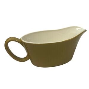 Vintage 1960s Sheffield Serenade Solid White and Gold Ceramic Gravy Boat